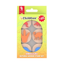 Childgen Dinozorlar Ahşap Damga Seti