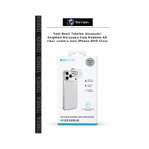 Yeni Nesil Telefon Aksesuarı Ekipman Koruyucu Cam Kuzoom Ar Clear Camera LensApple iPhone Uyumlu Duo Clear