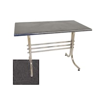 Japon Mutfak Masası 80x140 Cm - Werzalit, Wermodin Ve Allzalit Tabla - Grey Marble Çok Renkli