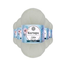 5 Adet Lotus Bikini Büstiyer Bluz Örgü İpi  K010 Beyaz