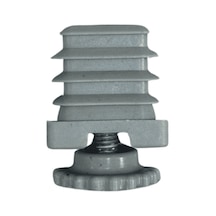 Cateksss 30x30 Mm Kademeli Gizli Ayarlı Prfl Pabucu Ral7035 - 25 Li Paket Gri