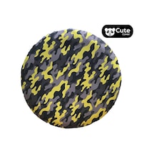 Cute Cover Kamuflaj Stepne Kılıfı Lastik Koruyucu Gri Sarı N11.38