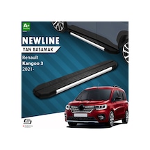 S-dizayn Renault Kangoo 3 Uzun Şase Newline Krom Yan Basamak 223 Cm 2021 Üzeri A+ Kalite