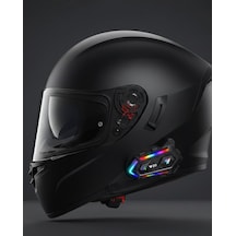 Yeni Nesil Bluetooth 5.3 Motosiklet Intercom Rgb Işıklı 1000m Mesafeli Mh-hs6449-4538