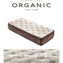 Babyhopeankara Heyner 110X190 Organic Cotton Pedli Ortopedik Yaylı Yatak 110*190