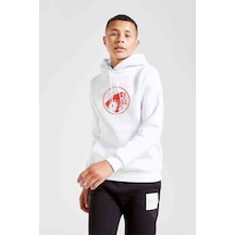 Tshirthane Thundercats Logo Baskılı Unisex Çocuk Kapüşonlu Beyaz Sweatshirt (528974779) Beyaz