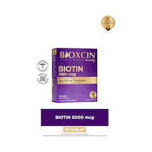 Bioxcin Biotin 5.000 Mcg 30 Tablet - Biotin Çinko 15 Mg Saç Ve Tırnak Vitamini