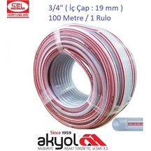 Sel Olympos Örgülü Su Hortumu 3/4" (19 Mm ) 100 Metre