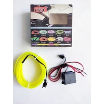 2 Metre 12V Limon Sarısı İp Neon İp Led Araç İçi Neon Led
