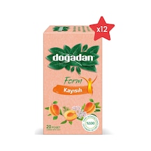 Doğadan Form Kayısılı Karışık Bitki Poşet Çay 12'li 20 x 2 G