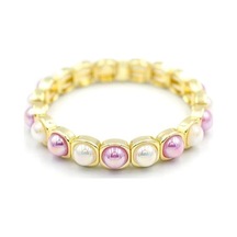 Lastikli Taşlı Bileklik - Çok Renkli Çok Renkli