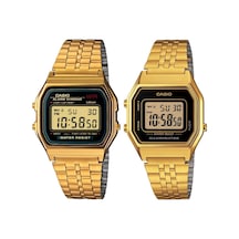 Casio A159wgea-1df-la680wga-1df Retro Çift Kol Saati Kadın-erkek Metalik