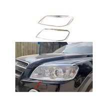Chevrolet Captiva 2006+ Sonrası Far Çerçevesi Abs Krom İthal