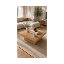Modern Kare Orta Sehpa Atlantik Çam 90x90 Cm Atlantik Çam Atlantik Çam
