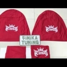 Kırmızı Oto Servis Kılıfı Ön Ve Arka 4parça Takım Arka Logolu 1.kalite Penye Esnek Kumaş 1 Takım