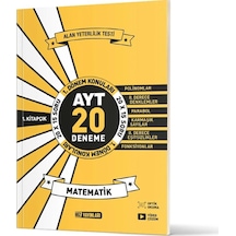 Hız Yayınları Ayt Matematik 20'li İlk Dönem Deneme 1 Kitap