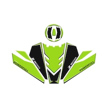 Kawasaki Z500 Tank Pad Set 001 Yeşil Siyah