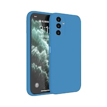 Galaxy  Uyumlu  S23 Fe Kılıf First Silikon - Mavi