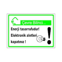Elektronik Aletlerini Kapatınız - Isg Levhası Levha 70x100 Cm Sticker