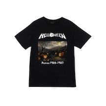 Helloween Baskılı Unisex %100 Pamuk Siyah T-shirt SIYAH Helloween Baskılı Unisex %100 Pamuk Siyah T-shirt SIYAH