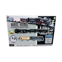 Pilli Işıklı Raylı Tren Seti Express 19 Parça Rail King