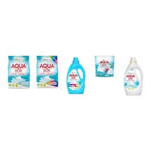 Aquabor Doğal Mineralli 4 Kg Beyaz + 4 Kg Renkliler + Sıvı Renkliler + Tablet + Sıvı Beyaz 5 Li Set