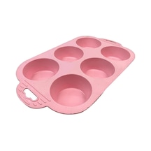 6 Bölmeli Muffin Kek Kalıbı Çok Renkli