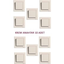 Schneider Asfora Krem Anahtar 10 Adet N11.691