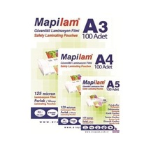A-4 Laminasyon Filmi 125 Micron Parlak 100 Lü 1021204 1 Paket 100 Adet