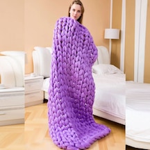 Springsun "kalın Örgü Yün Battaniye - Koltuk, Yatak Ve Klimalı Ortamlar İçin Şık Ve Sıcak Tutan" Diğer