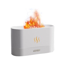 Ultrasonik Hava Nemlendirici Şömine Simülasyon 3d Alev Işığı Buhar Makinesi 180 Ml Beyaz