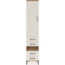 Arges Dolap 3 Raflı 4 Çekmeceli Tek Askılı 44x30x221 Çam-aytaşı Atlas Çam
