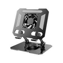 Joyhub Ayarlanabilir Döner Ve Katlanabilir Isı Emici Ve Fana Sahip Masaüstü Standı Kırmızı - Siyah Yok Havalandırma