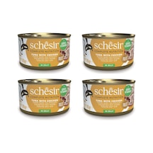 Schesir Ton Ve Tavuklu Tam Ve Dengeli Jöleli Kedi Konservesi 85 Gr. X 4 Adet