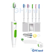 Ghdent SH16 6 Başlıklı Fırçalı & Tek Gözlü Tazyikli BPA Free & FDA Kriterli Hibrit Manuel Ağız Duşu﻿﻿