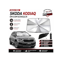 Skoda Kodiaq Şemsiye Tip Ön Cam Güneşliği Katlanabilir Uv Korumalı Araç Cam Güneşlik