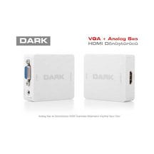 Dark Dk Hd Avgaxhdmı Vga To Hdmı Audio Çevirici