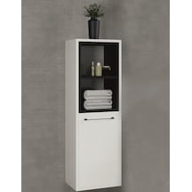 Denko Latte 35 Cm Mdf Beyaz Banyo Boy Dolabı Beyaz