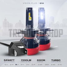 Tr Vision Plus Gia H4 Csp Led Xenon Far Ampulü 64w 7200 Lm 11042