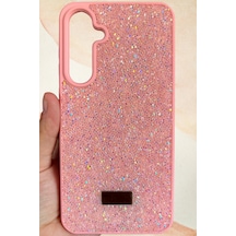 Samsung Galaxy A35 Yıldız Tozu Premium Pembe Silikon Kılıf