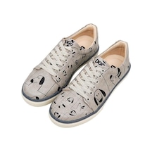 Kadın Vegan Deri Çok Renkli Sneakers - I Woof You Tasarım