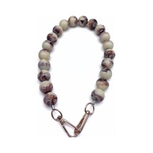 Angel Çanta Aksesuar 48 Cm Krem Tonlu Renkli Akrilik Çanta Sapı Light Gold Metalli