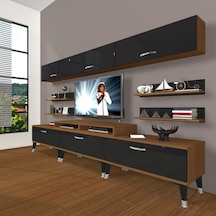 Decoraktiv Ekoflex 8y Slm Silver Tv Ünitesi Tv Sehpası Ceviz - Siyah