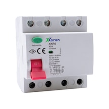 Xkoren Xkr06-4ac30-080, Ac 2-kutup 80a/30ma/6ka Kaçak Akım Röle
