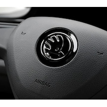 Dk Tuning Skoda Direksiyon Siyah 43mm Logo Amblem Arma