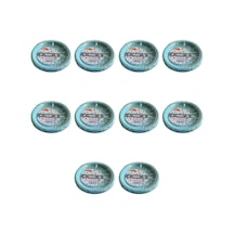 Kullan At Renkli Turkuaz Parti Davet Plastik Tabak - 17 Cm. - 25 Adetlik 10 Paket