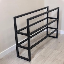 Shea Metal Profil Ayakkabı Rafı Siyah