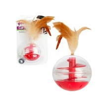 Pawise 5.5 CM Tüylü Hacıyatmaz Mama ve Ödül Topu Kedi Oyuncağı