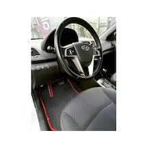 Hyundai Accent Blue Eva Paspas Takımı Siyah-kırmızı Şerit Siyah