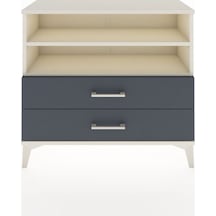 Arges Şifonyer 2 Raflı 2 Çekmeceli 88x30x80 Aytaşı-antrasit Aytaşı